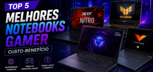 🎮 TOP 5 MELHORES NOTEBOOKS GAMER CUSTO-BENEFÍCIO EM 2026